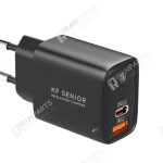 شارژر دیواری 36 وات کی اف-سنیور مدل TH-138