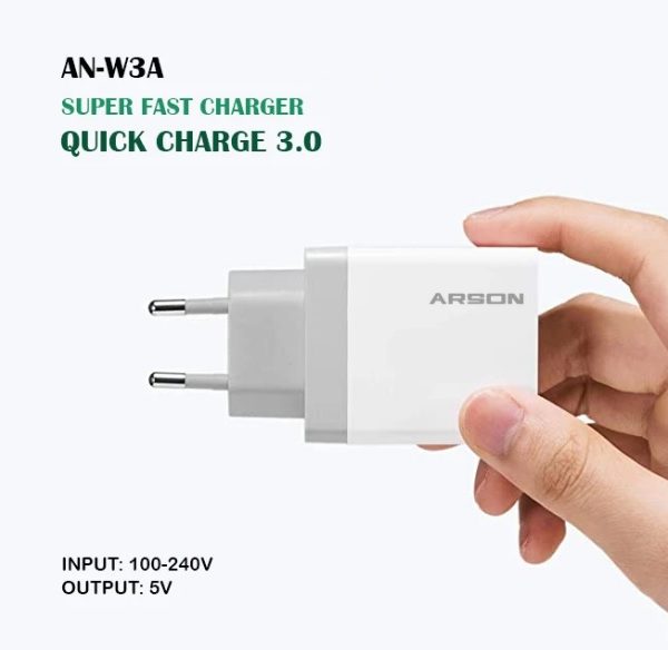 شارژر دیواری آرسون مدل AN-W3A