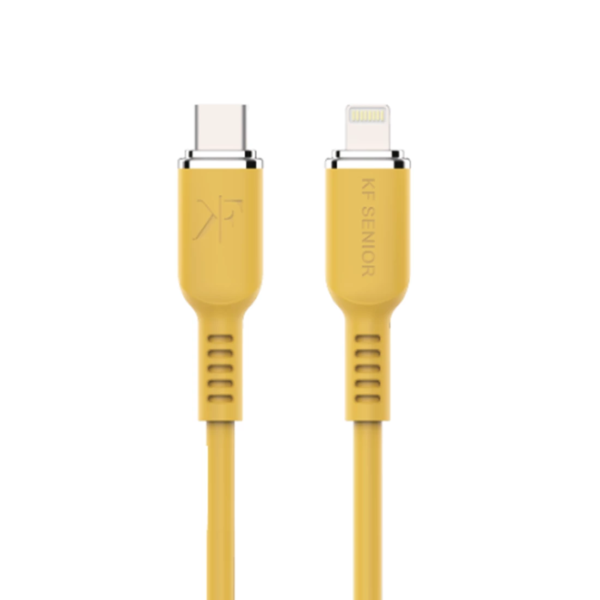 خرید فروش قیمت کابل شارژ و انتقال داده KF SENIOR مدل S90-iP.C - تایپ سی به لایتنینگ /type c to lightning
