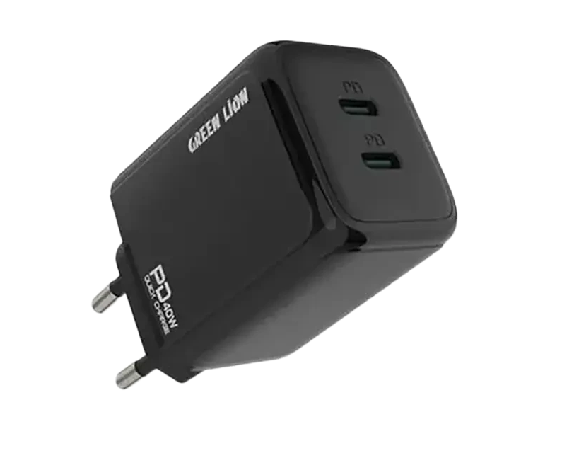 خرید فروش قیمت آداپتور دو پورت ۴۰ وات گرین لاین Green Lion 40w DUAL PD Wall Charger با بهترین کیفیت