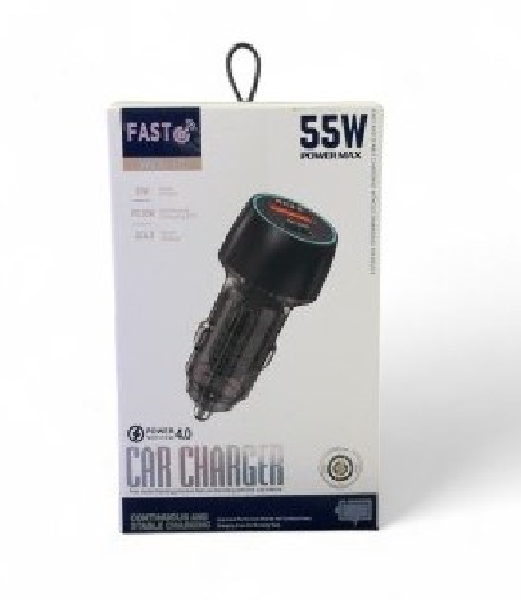 خرید فروش قیمت شارژر فندکی خودرو فست شارژ Fast مدل WKN-107 با بهترین کیفیت دارای ضمانت اصالت و گارانتی 3 ماهه