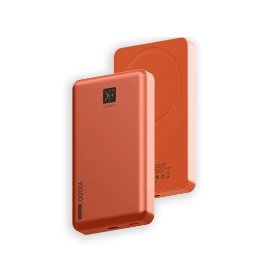 خرید فروش قیمت پاوربانک کی اف سنیور Wireless Charging مدل PW-590 ظرفیت 10000mAh با بهترین کیفیت قابل شارژ همزمان 2 گوشی امکان شارژ 5 الی 6 بار
