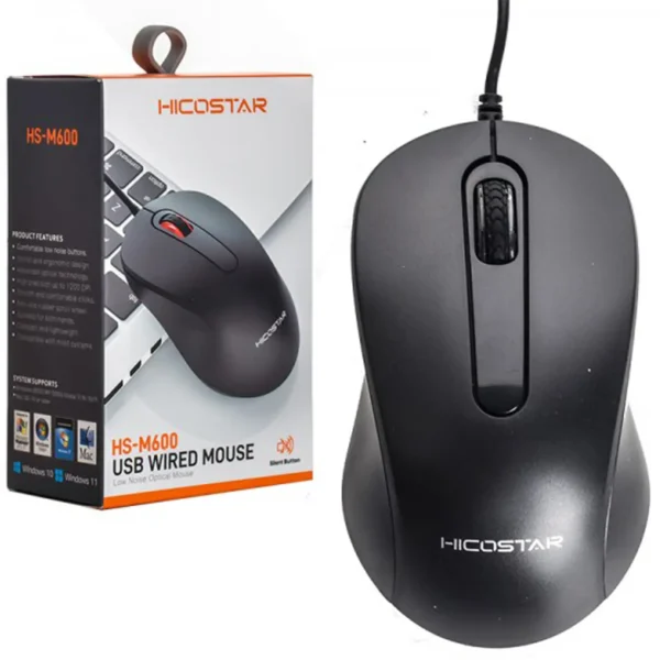 خرید فروش قیمت ماوس بی سیم HICOSTAR مدل HS-M600 با بهترین کیفیت و حس گر فوق عالی با ضمانت 3ماهه مخصوص اناوع کامپیوتر لپ تاپ بدون مزاحمت سیم